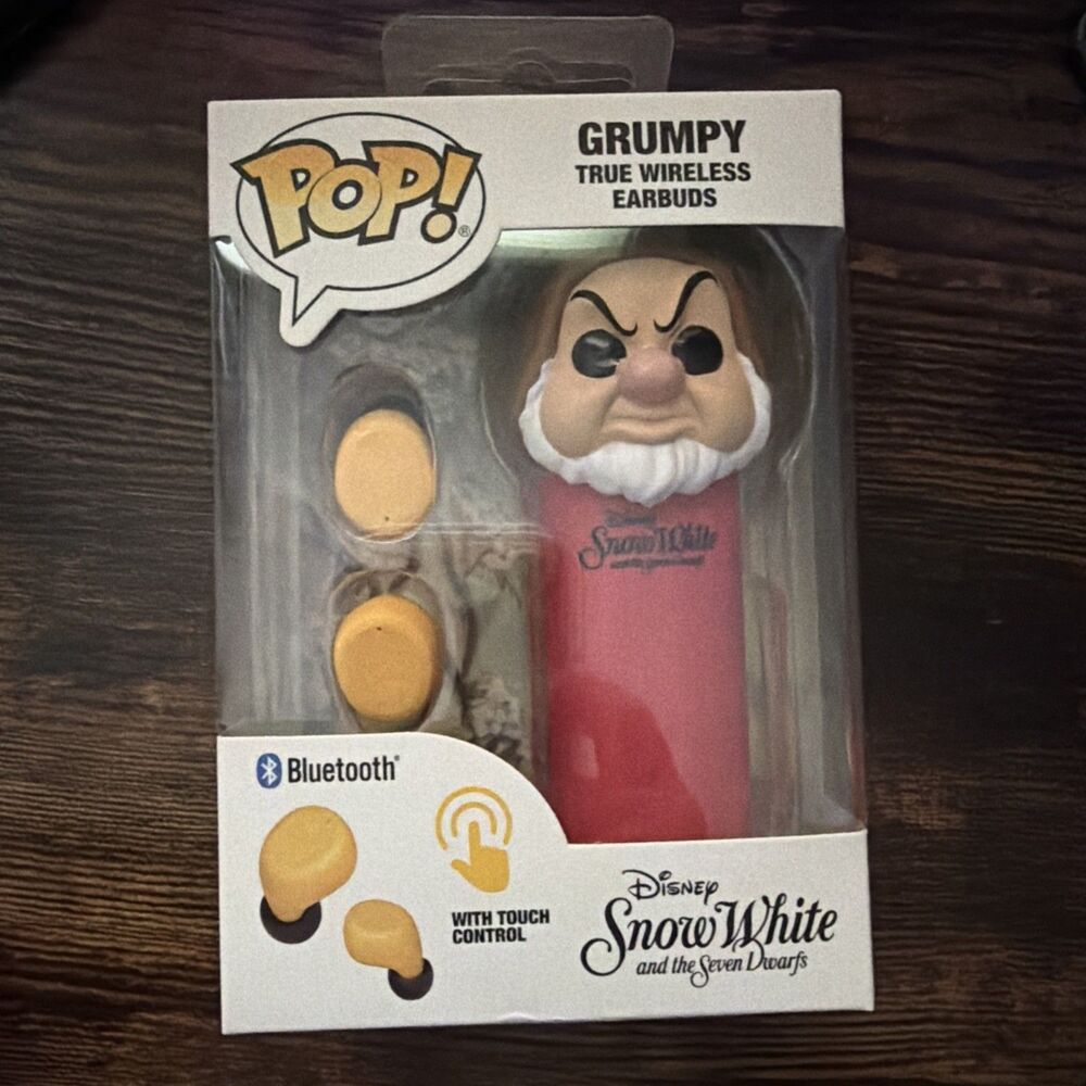 Funko Pop! Disney Snow White "GRUMPY" True Wireless EarBuds Bluetooth With Case